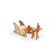 Sweetly Does It Stainless Steel 3D Sleigh and Reindeer Cookie Cutter Set